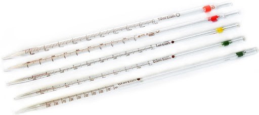 Pipet thẳng là một trong số loại pipettes chia vạch chủ yếu