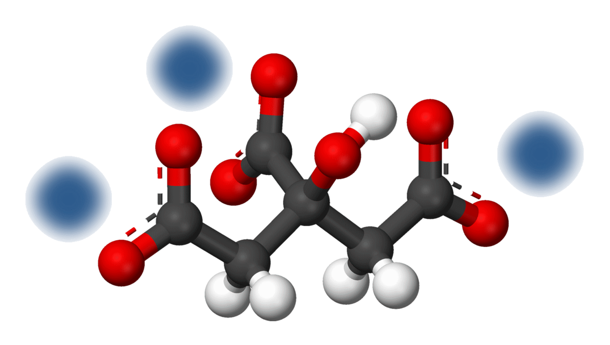 Cấu tạo phân tử của Sodium citrate